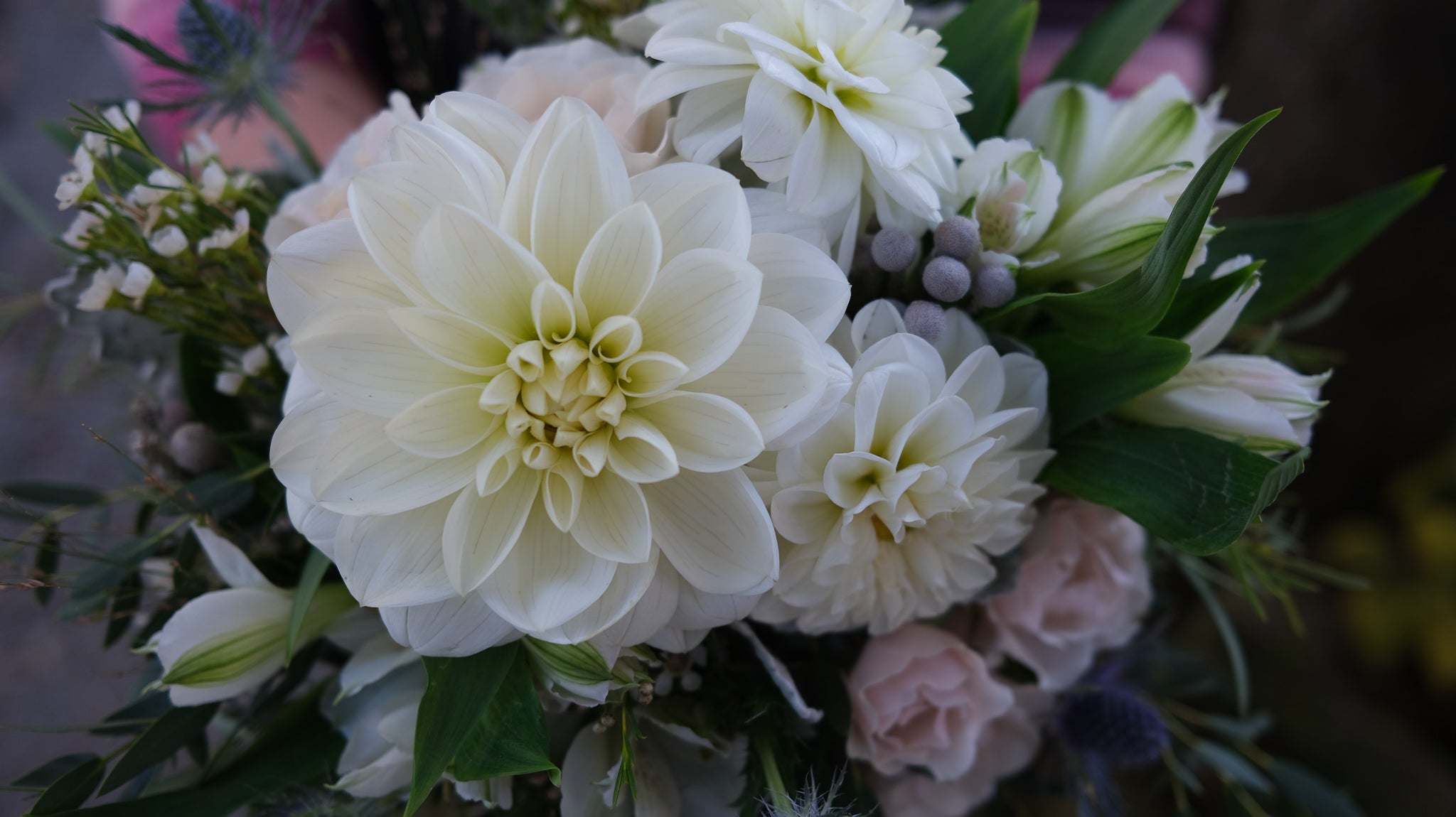 Wedding florals at Michler's