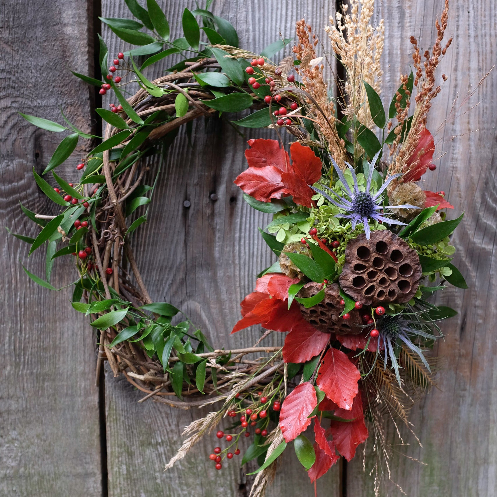 Fall Wreath by Michler Florist.