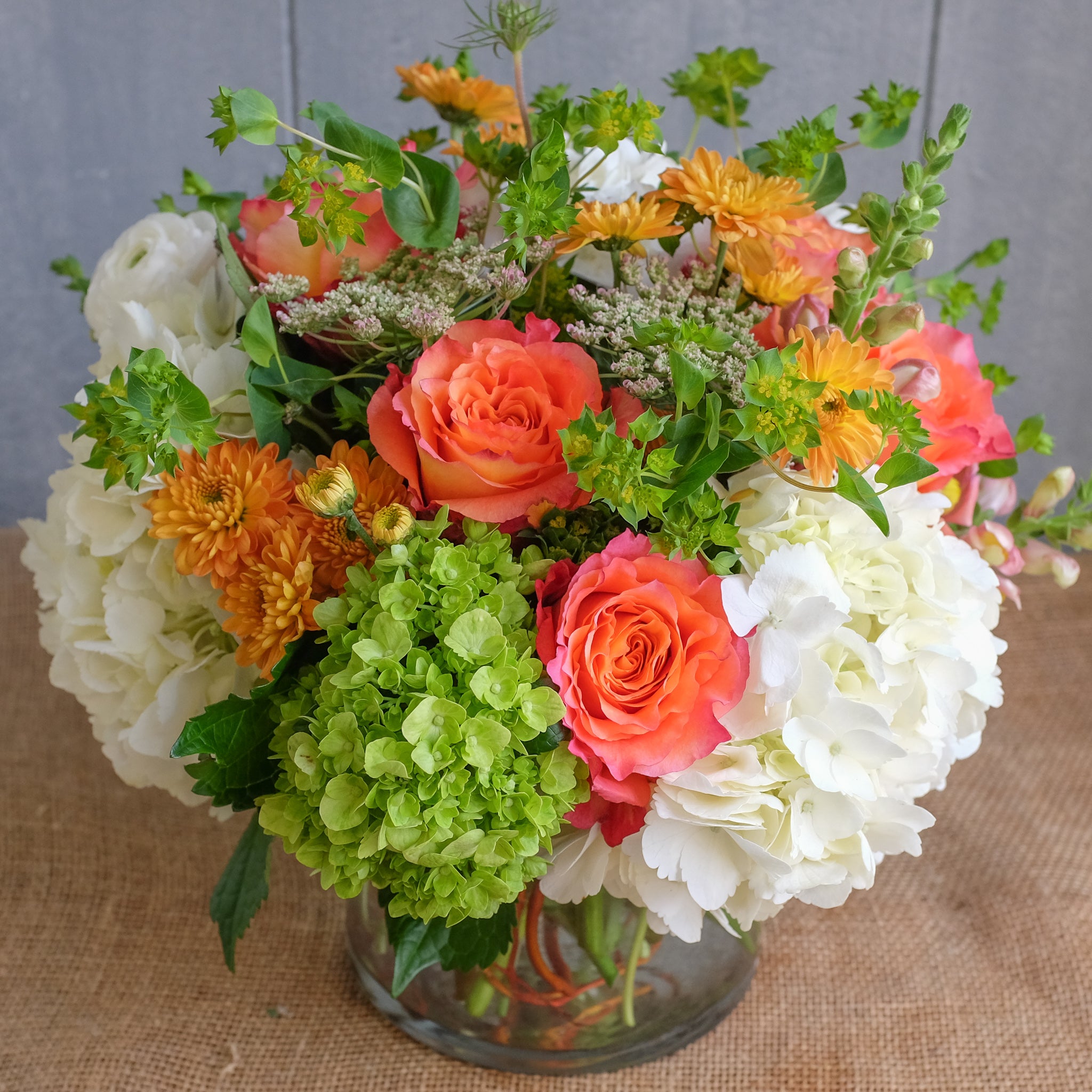 Flower bouquet by Michler Florist.