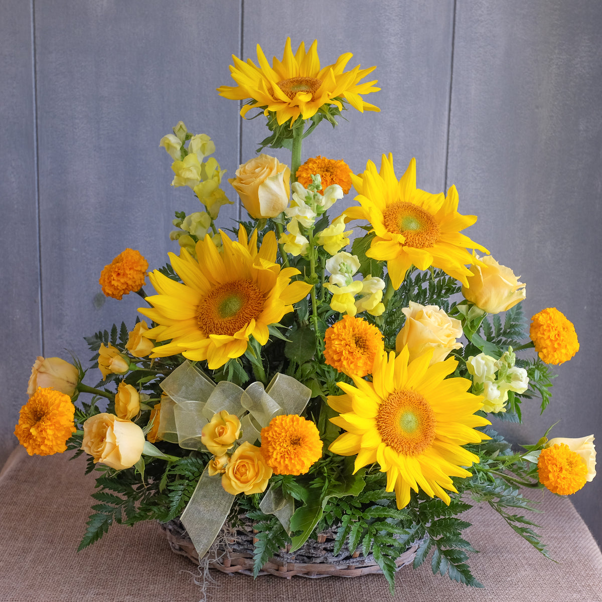 Stanford Flower Basket l Bouquet by Michler Florist l Lexington KY