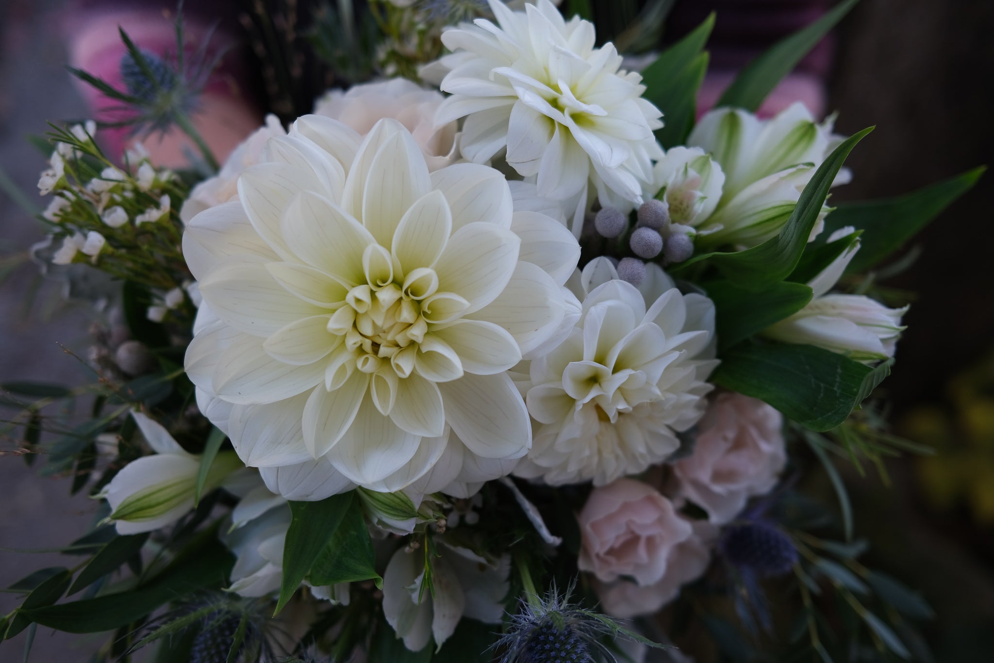 Wedding florals at Michler's