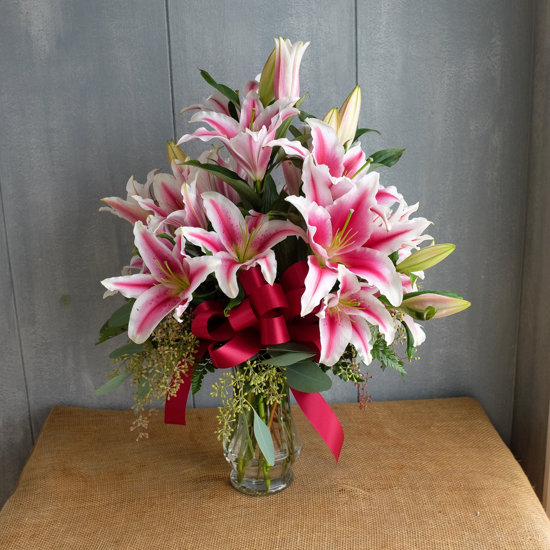 white stargazer lily wedding bouquet Stargazer Lily Bouquet | Delivered Lexington, KY