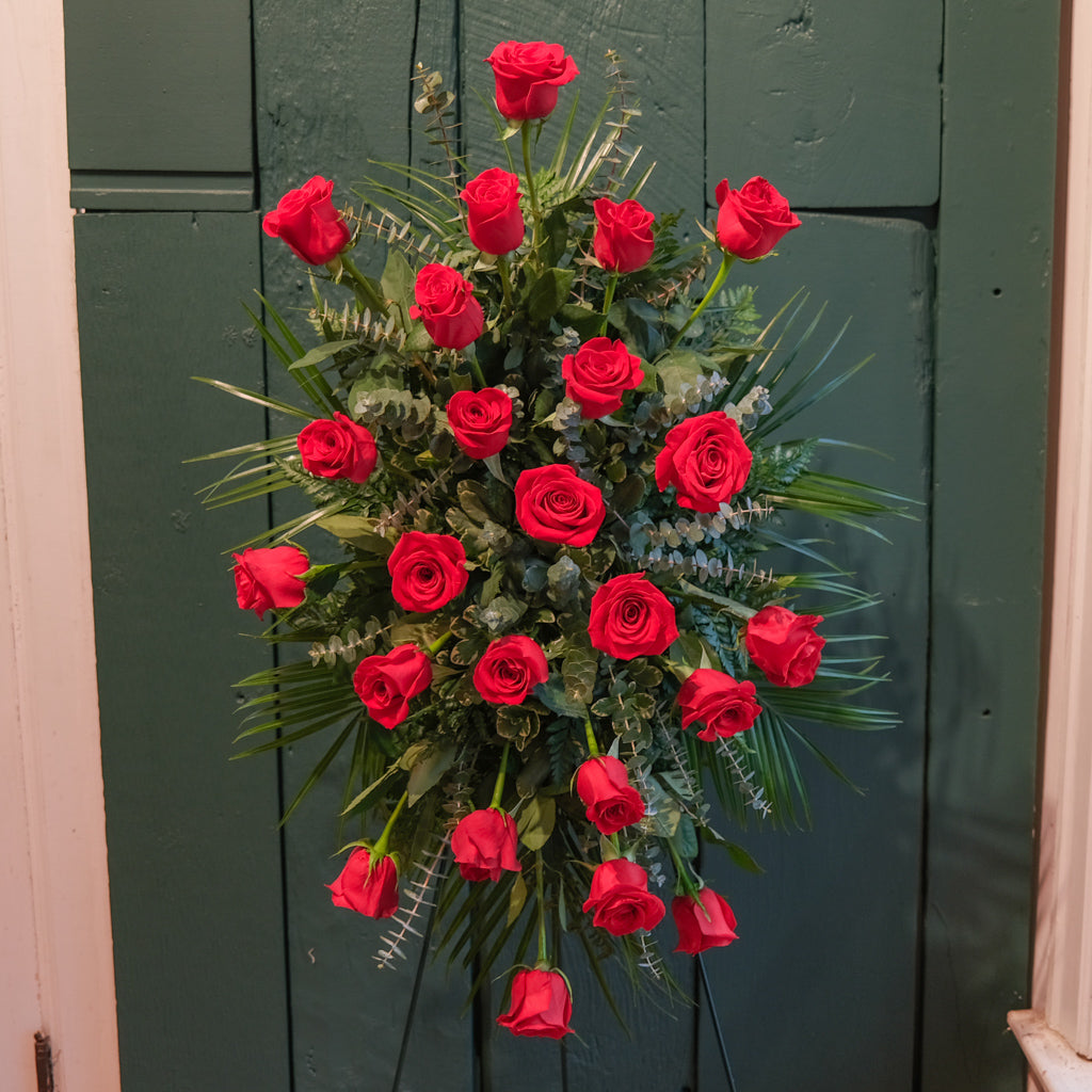 Two Dozen Rose Standing Spray | Lexingtion, KY | Michler's Florist