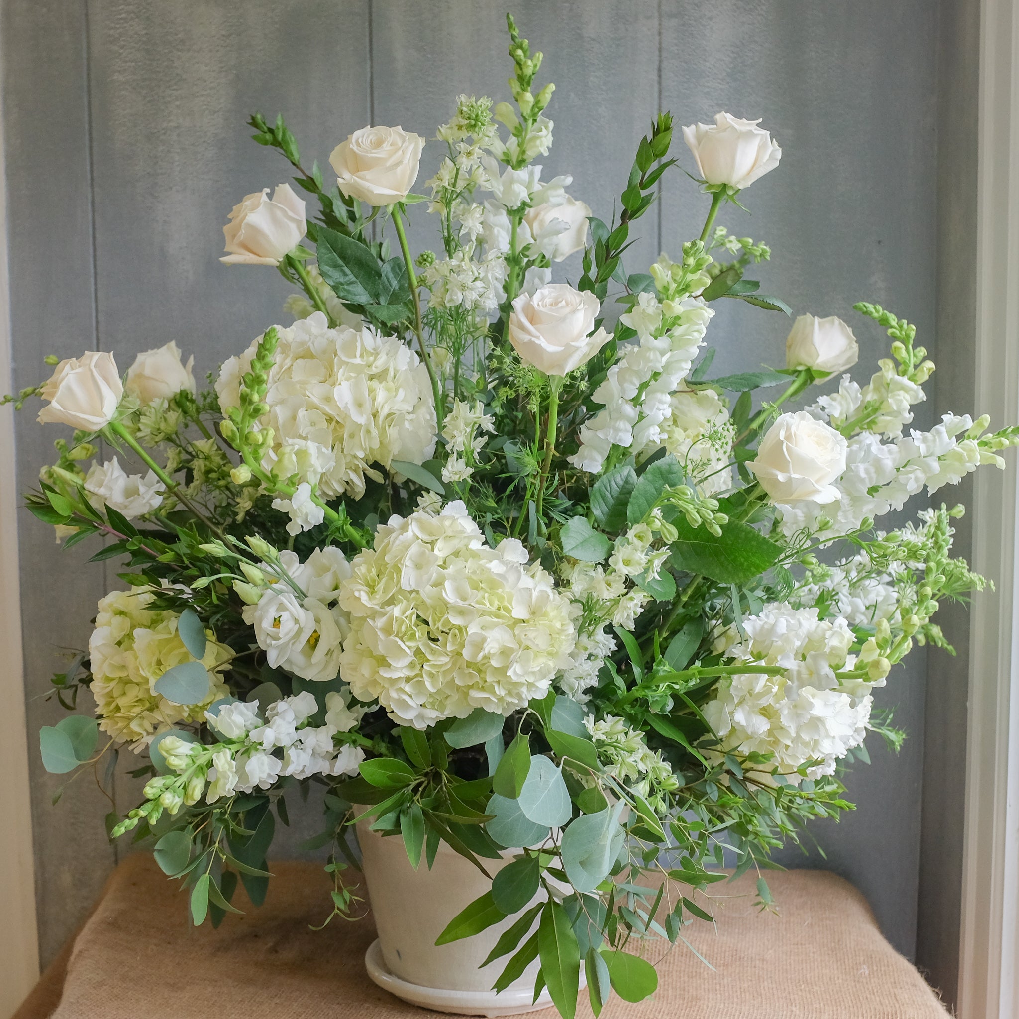 White Flower Bouquet by Michler Florist