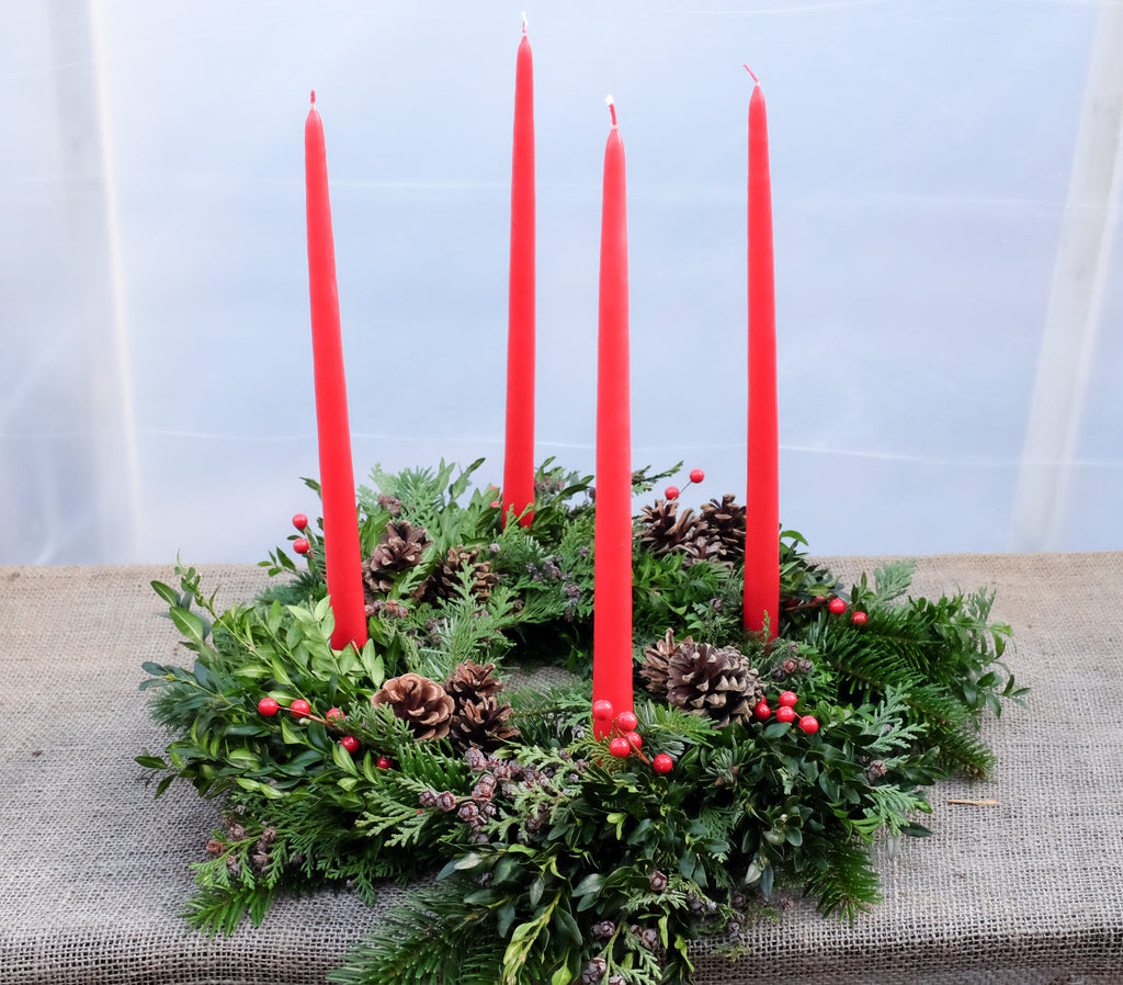 Advent Wreath with Candles 