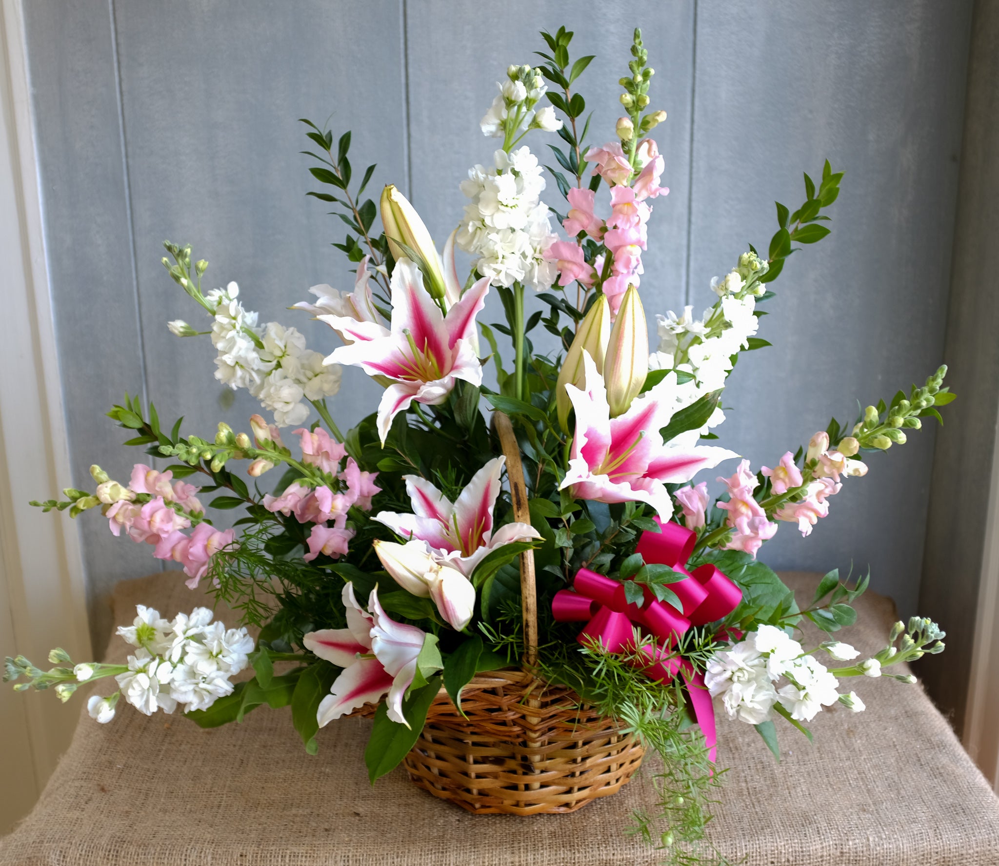 Wentworth Funeral Basket by Michler's Florist in Lexington, KY