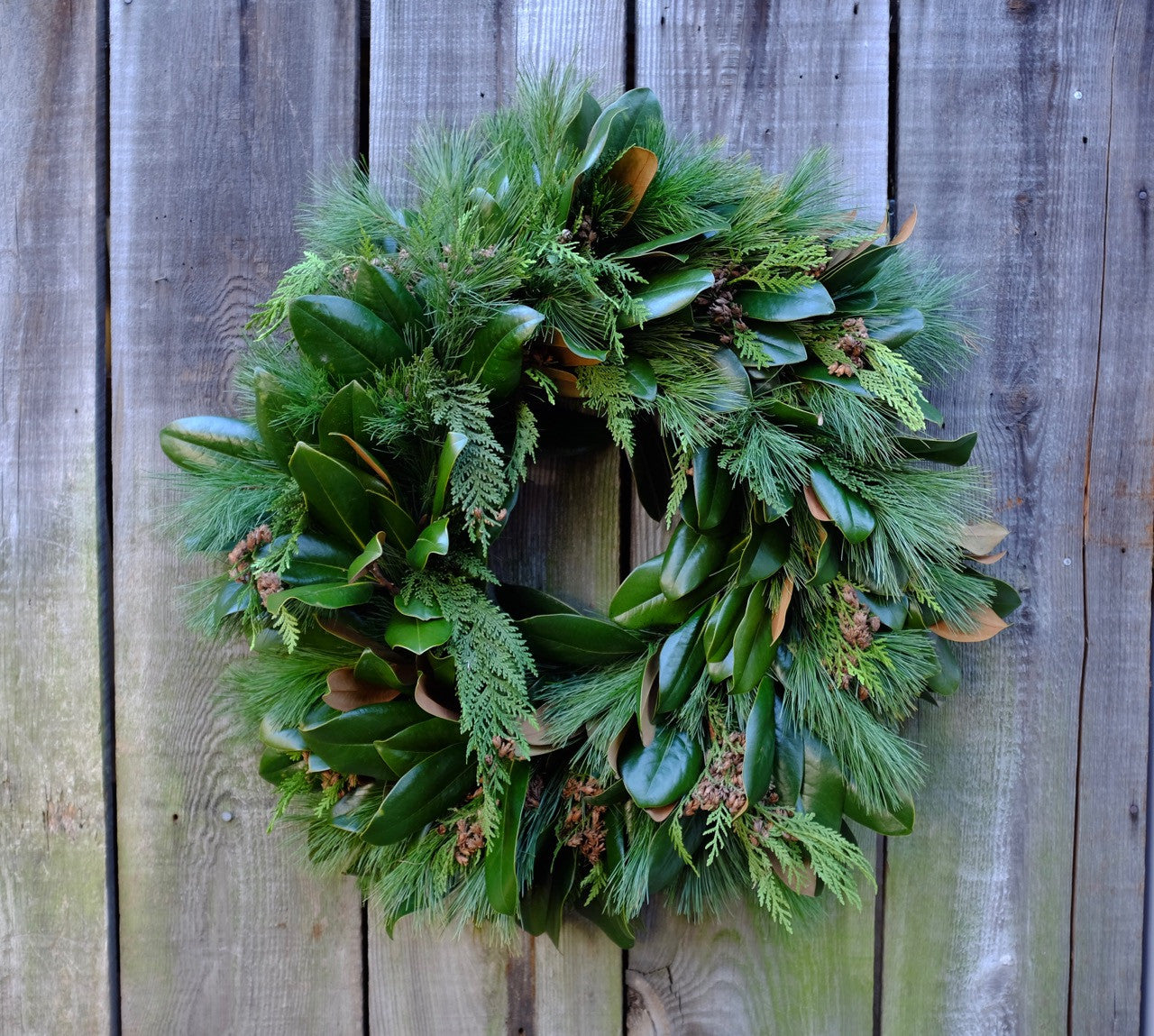 Evergreen Magnolia Wreath | Michler's Florist 