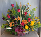 Fall flower basket
