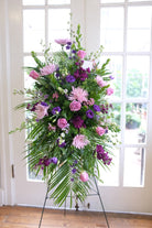 Lavender Easel Spray Designed in Lexington, KY by Michler's Florist