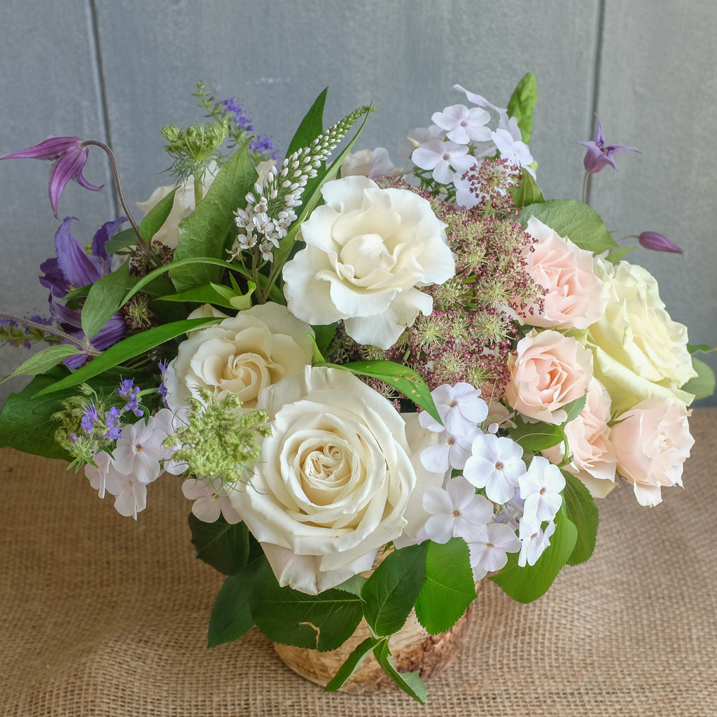 Garden gathered flower bouquet by Michlers Florist.