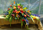 Melbourne: Casket Spray with Birds of Paradise and Protea - Michler's Florist
