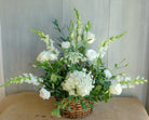 White Flower Baskey by Michlers Florist.