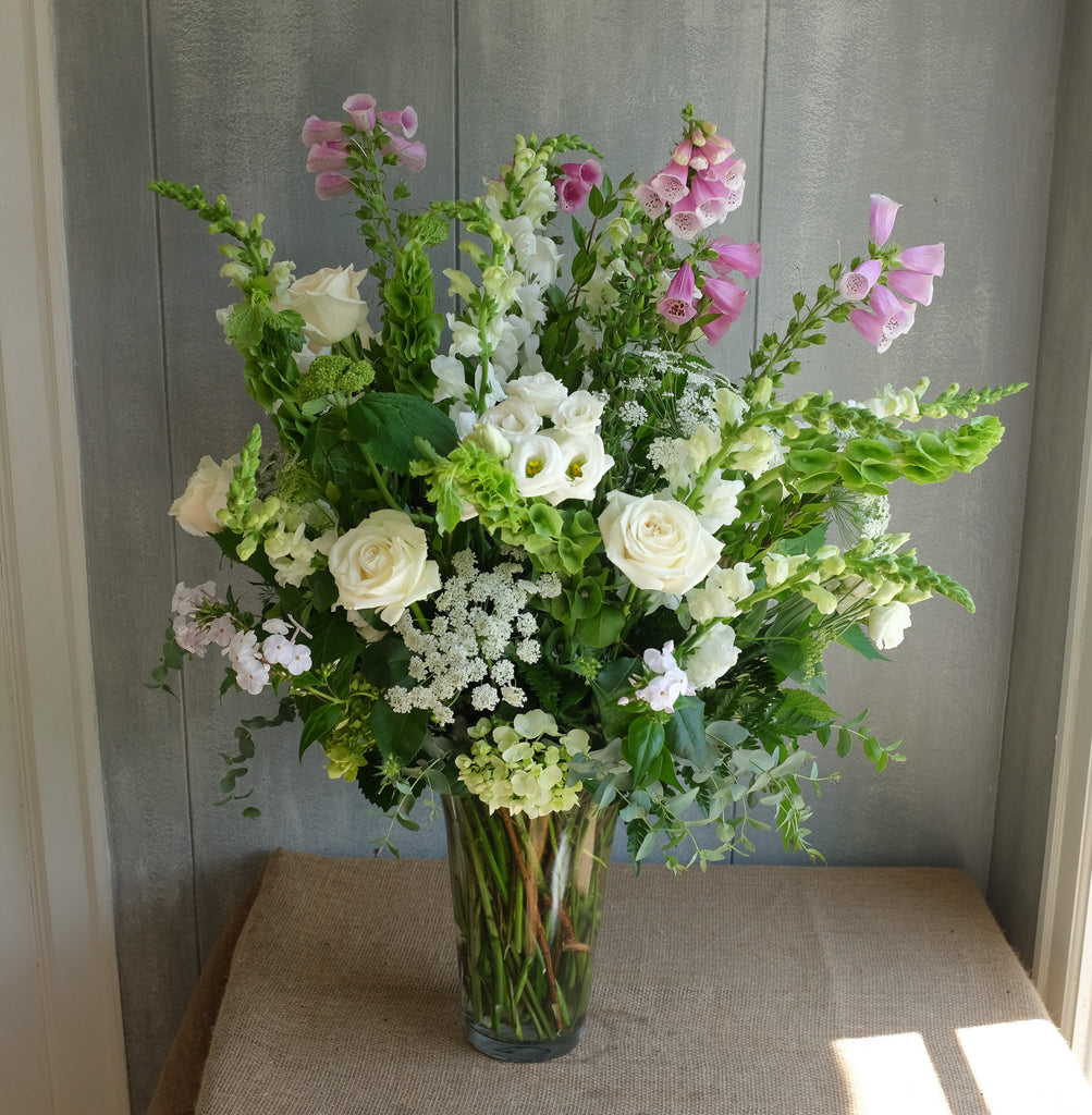 Large Pink and white flower arrangement
