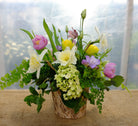 Belleau Wood Flower Arrangement with tulips, daffodils, and hydrangea. Michler's Florist | Lexington, KY  