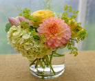 Summer Hill: Bright summer flowers including a Pink Dahlia and Yellow Roses | Michler's Florist