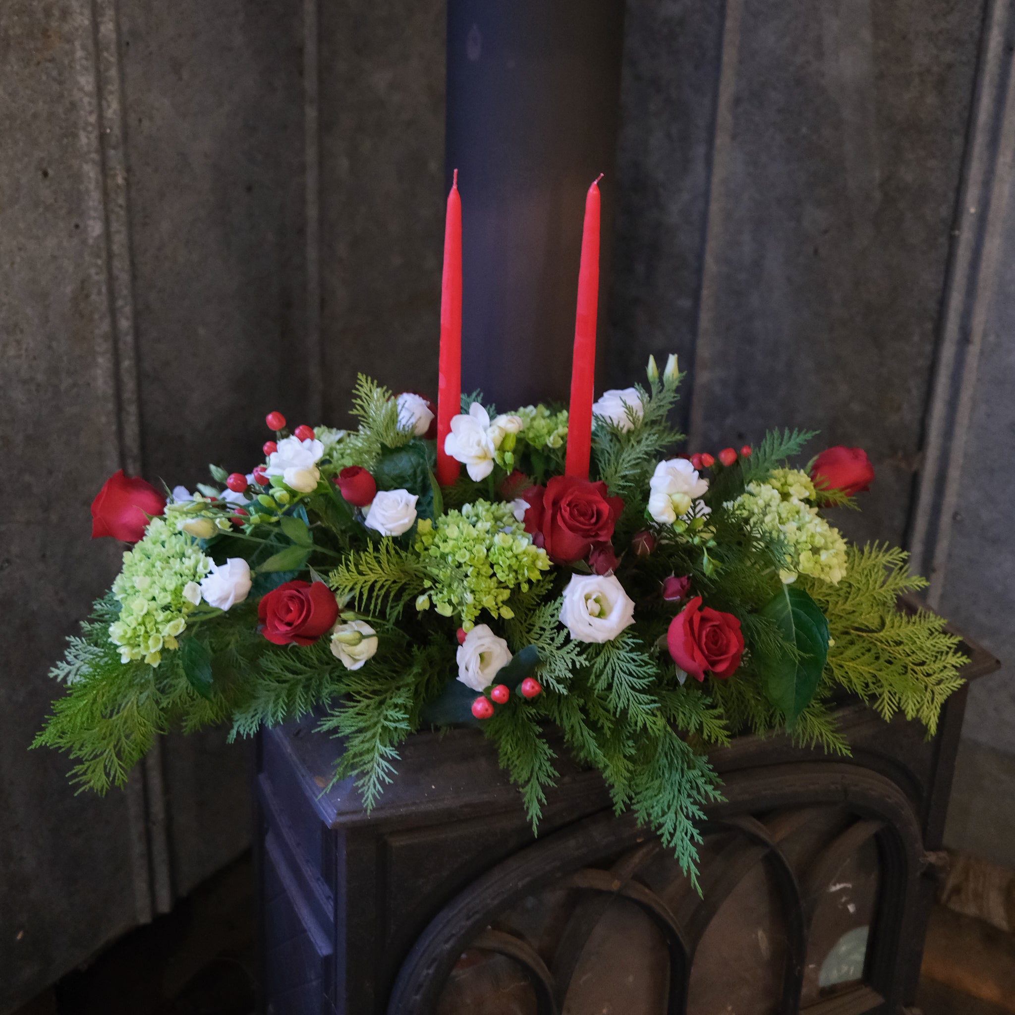 Red White Centerpieces Wedding Supplies Table Decor Roses Mums