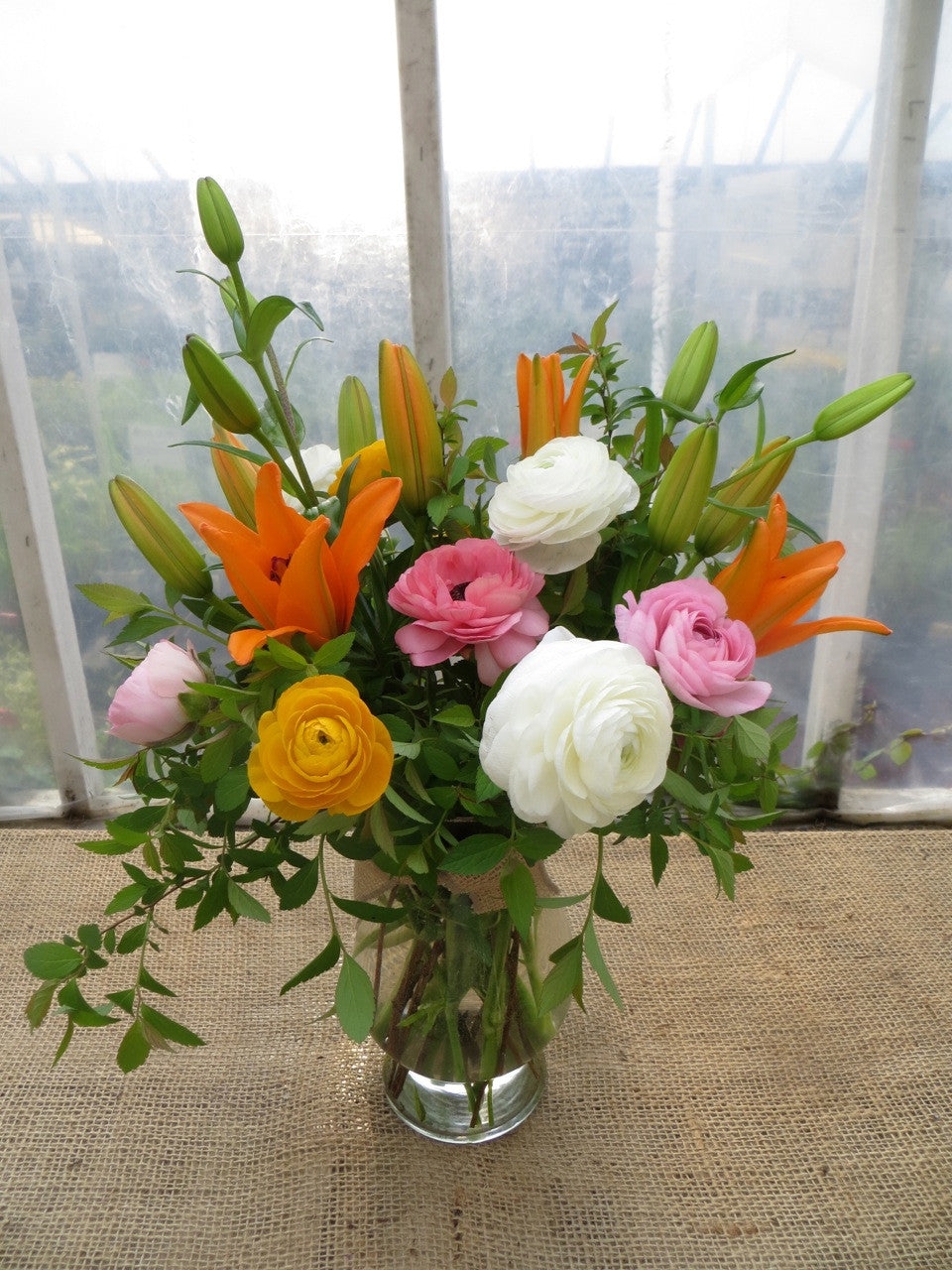 flower arrangements with lilies Lilies and Ranunculus